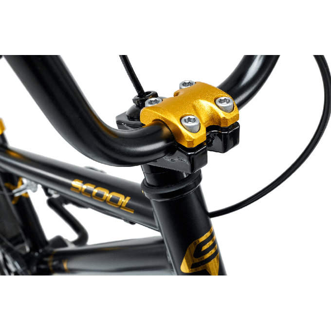 Detský BMX bicykel XtriX mini 16 čierny/zlatý