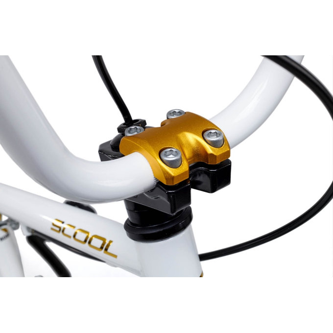 Detský BMX bicykel XtriX mini 16 biely/zlatý