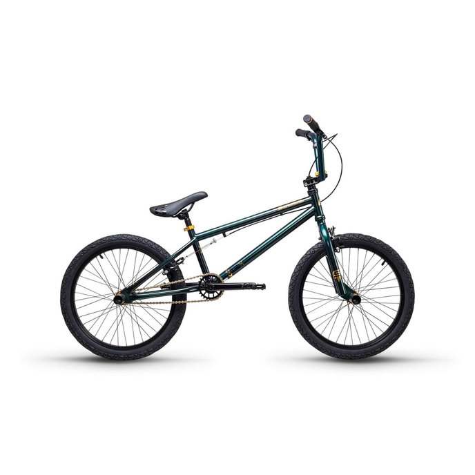 Detský BMX bicykel XtriX 40 tmavozelený/zlatý (od 120 cm)