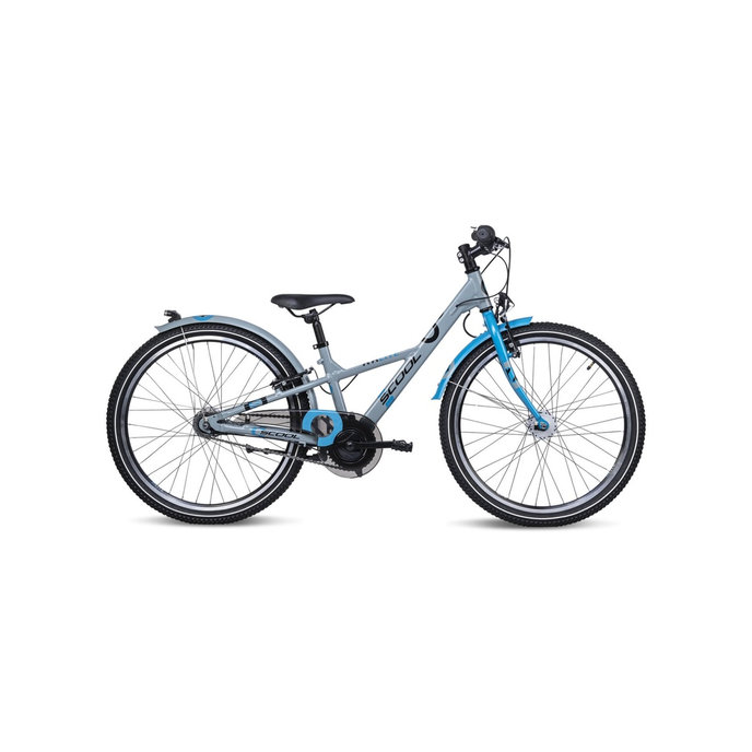 Detský bicykel XXlite alloy 7s sivý/modrý (od 120 cm)